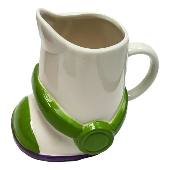 Toy Story Buzz Lightyear Boot Mug 24 oz White Green Ceramic New Disney - Picture 6 of 9